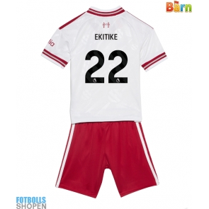 Billiga Liverpool Hugo Ekitike #22 Bortatröja Barn 2026-27 Kortärmad (+ Korta byxor)